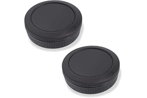 FIRE ROCK Lot de 2 bouchons d'objectif pour Canon EOS R5 EOS R6 R EOS RP Plus Canon RF Mount DSLR Accessoires pour objectif Canon EOS R5 R6 RP