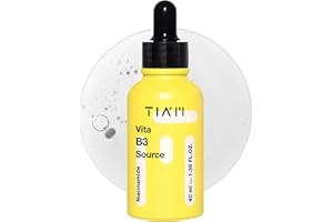 TIA'M TIAM| Vita B3 Źródło | Koreańskie serum do pielęgnacji skóry | Niacynamid i alfa arbutyna | Serum nawilżające do twarzy z niacynamidem | Serum rozjaśniające skórę Pielęgnacja twarzy | Serums Produkty