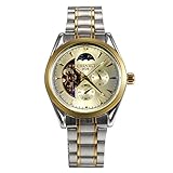 LANCARDO Herren Damen Armbanduhr Analog mit Edelstahl Armband LCD23P057