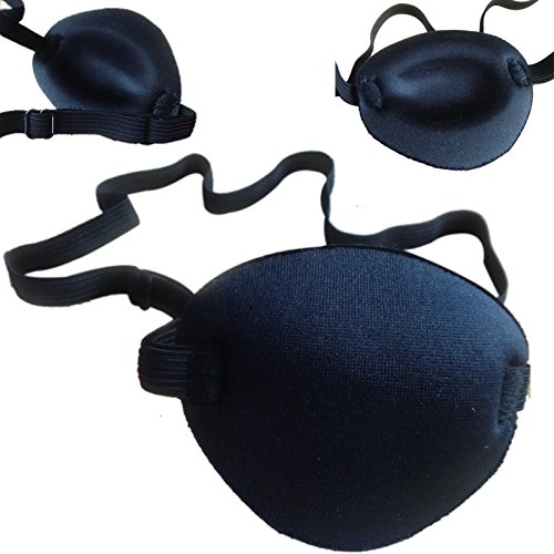 Gesundheitswesen Augenpflege Concave Augenklappen Foam Groove Eyeshades Schwarz