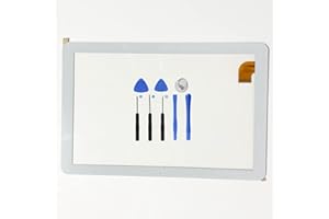 EUTOPING Blanco Pantalla táctil digitalizador Sensor de Cristal recambios de Repuesto capacitivos para 10.1 Pulgada SPC Gravity Pro 9768332B con Herramienta