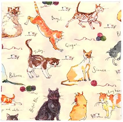 Madeleine Floyd Cats Paper Napkins Pk20