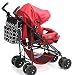 Leathlux Large Capacity Waterproof Diaper Bag Fashion Round Multifunction Stroller hooks Mummy Package with Matching Baby Changing Pad Tote Bag Set Cotton Canvas - Red