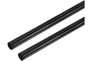 M METERXITY 2-Pack Carbon Fiber Rods, 300mm Length 7mm Dia Carbon Fiber Solid Matte Pole for RC Airplane/DIY Craft/Quadcopter Arm/Scale Model Kite Wing Tube [11.81 x 0.28IN]