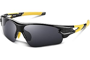 BEACOOL Gafas de Sol Polarizadas Gafas de Sol Deportivas Unisex Protección UV con Monturas Ligeras para Esquiando Ciclismo Carrera Surf Golf Conduciendo
