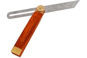 DAWWOTI Adjustable Carpentry Square Bevel Gauge Sliding T-Bevel 230mm, Blade Ruler Craft Bevel Tool for Craftsman Carpenter Architect Engineer Woodworking