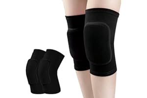 COYUN 1 Paio ginocchiere da danza, set di ginocchiere sportive, ginocchiere elastiche traspiranti, ginocchiera stretch, maniche traspiranti per danza pallavolo calcio yoga tennis ciclismo jogging