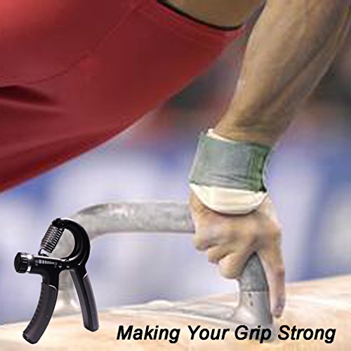 Philonext Hand Trainer Silikon Ring Set, Verstellbarer Hand Trainierer Hand Griff und Kraft Trainer 10-22 kg - 5
