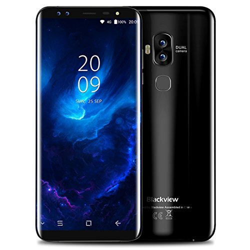 Blackview S8Â sbloccato smartphone 4Â GB + GB doppia fotocamera posteriore + Dual fotocamere anteriore identificazione delle impronte digitali 14,5Â cm Android 7.0Â MTK6750T Octa Core a 1.5Â GHz con 4Â G network, Dual SIM, OTG