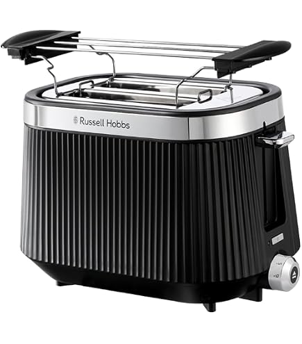Russell Hobbs Grille Pain [Fentes Extra Larges] Inspire Gris (Design - 6