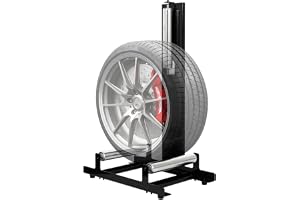 CStern Däckhylla Rengöringsstativ Bildäck Ständer Garagetillbehör för Rengöring och Polering av Däck, Bärförmåga 50kg, 58x36