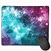 Produktbild Whecom Glitter Art Paint Stars Non-Slip Unique Designs Gaming Gaming Mauspad Black Cloth Rectangle Mousepad Art Natural Rubber Mouse Mat with Stitched Edges 9.8x11.8 Inch