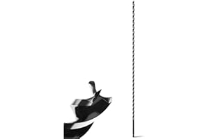 MOXPIFY 8x600mm Holzbohrer Holzschlangenbohrer für Weichholz, Hartholz mit Zentrierspitze und E 6.35 Schaft