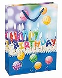 Maße: 25 x 34 x 8,5 cm Idena 30088 - Lacktasche Happy Birthday