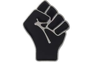 NOASR chenpaif Broche, Poing levé Broche en émail Badges Black Lives Matter Symbole de solidarité Unité Épinglette Bouton Bijoux pour Veste Sac à Dos Sac Chapeau Tops