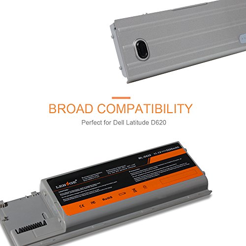 LENOGE Hochleistung Li-ion Akku Ersatz Laptop Batterie Für Dell Latitude D620 D630 D630C D630N D631 D640 Serie, P/N PP18L RD300 RD301 PC764 TC030 TD175 11.1V 5200mAh - 2