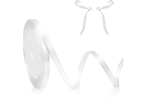 QWZIFY Weiß Geschenkband Schleifenband Weiß 6mm Satinband Weiss Geschenkband Hochzeit 23M Schleifenband Hochzeit Stoffband Dekoband Geschenkbänder für Geschenkverpackung Weihnachten Taufe Basteln Seidenband