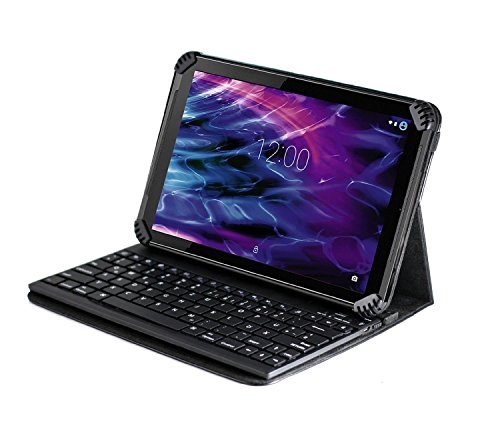 Navitech Case / Cover / Tasche / Hülle mit Standfunktion und QWERTZ Bluetooth Keyboard für das MEDION LIFETAB P10400 / Medion Lifetab P10506 (MD 60036) ALDI