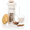 Vegan Milker Soul. Kitchen Tool to make plant milks from any nut, grain or seed. Wooden mortar. Milk Maker with Free Recipe E-Book (Soul)