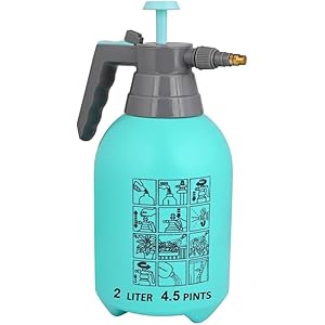 RERANT 2 LTR Multipurpose Classic Sprayer Hand Powered Water Spray Bottle for Gardening Sanitising Car & Bike Wash Home & Garden (Style 1)
