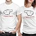 T-Shirt (love-him-her)- Set of 2 +Freebie RS.699.00