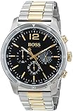 Hugo BOSS Herren Chronograph Quarz Uhr mit Edelstahl Armband 1513529