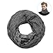 Produktbild solawill Feinstrick Loop Schal, Weichem Feinripp Strickschal mit Fleece Innenfutter mit Flecht Muster Warmer Unisex Schlauchschal für Winter oder outdoor Bewegungen bei kaltem Wetter