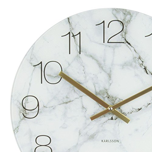 Karlsson Small Clock In White Marble Eff Buy Online In Antigua And Barbuda At Desertcart