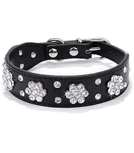 Haoyueer Diamond Dog Collar Amazon Leash Pink Swarovski Dog Collar