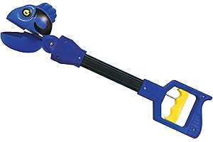 Pincher Pals - Pesce Chirurgo Blu di Deluxebase. Braccio Meccanico Giocattolo Gigante per Bambini. Divertenti pinze giocattolo ideali per un regalo a tema pesci!