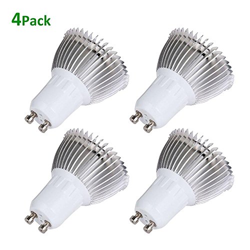 Preisvergleich Produktbild Teepao LED-Wachstumsleuchte, Vollspektrum, Hohe Leuchtkraft und geringer Stromverbrauch – Pflanzen-Wachstumsleuchte Gewächshaus Garten Innenpflanzen (28 W, 28 LEDs, E27), 1 Stück, rot, GU10 4Pack