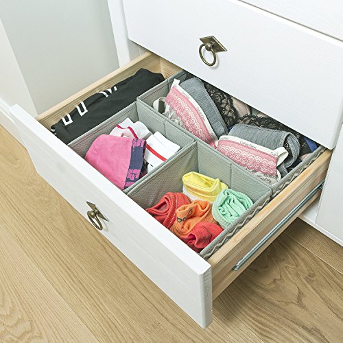 Tatkraft Wave Chevron Aufbewahrungsboxen für Zubehörteile aus Stoff 3er Set - 3