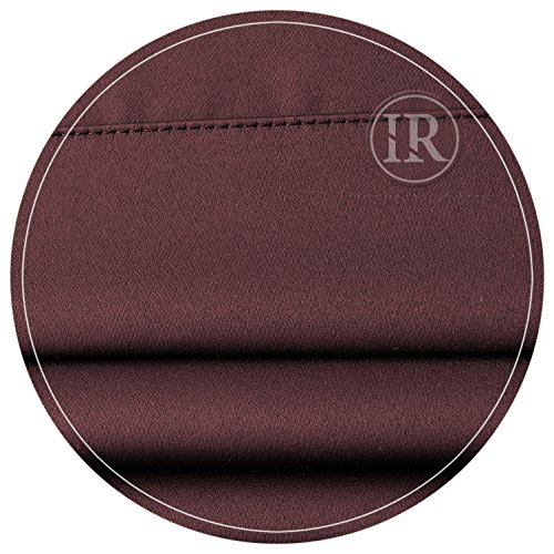 Super Soft Interwoven Thermal Blackout Ring / Eyelet Curtains (66x54, Brown)