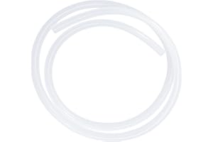 iMeistek Lebensmitteltaugliche Silikonschlauch, 10mm ID x 12mm OD 3 Meter, Flexibler Transparenter Silikonschlauch, Wasser-Luftschlauch