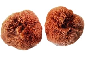 QIGEN LTD 1 Pair Faux Fur Wrist Cuffs Winter Fur Wrist Warmers Wrist Band Ring Cuffs Soft Winter Arm Warmer Sleeves for Women