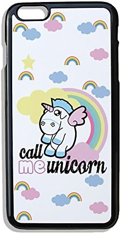 Unicorn Cover Case For Apple iPhone 6 Plus: Chibi Kawaii "Call Me Unicorn and Rainbow – Chamalow Shop