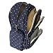 Diaper Bag Mummy Backpack Large Capacity Waterproof Multifunctional Fit Stroller (Blue+Point)