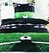 Produktbild Fußball Bettwäsche ca. 135x200 cm + ca. 80x80 cm für absolute Fußballfans Farbe (grün schwarz)