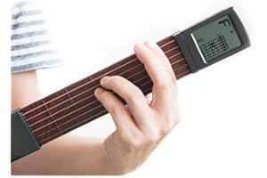 YUEKO SOLO SCT-80 herramienta de práctica de acordes de guitarra portátil, entrenador de cuello de guitarra con tabla de cuerdas giratoria para principiantes (sin batería)