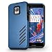 Produktbild OnePlus 3T / OnePlus 3 Hülle, Orzly® Grip-Pro Case für das OnePlus 3 [Original 2016 Modell und Neu 3T Version / Dual SIM Versionen] Smartphone / Handy – Eine haltbare & superleichte Schutzhülle / Handyhülle mit zwei getrennten Schichten für besseren Halt & Schutz in Blau/Schwarz