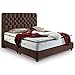 Produktbild Boxspringbett 160x200 Braun Vegas Hotelbett Doppelbett Matratze Topper Modern Luxus Bett (160x200cm, Braun)