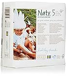 Naty by Nature Babycare Size 5 ECO Nappies - 4 x Packs of 23 (92 Nappies)
