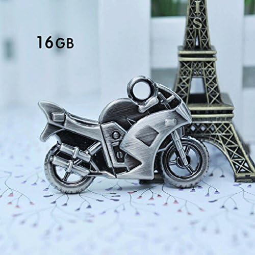 ZHAOJING Metal U Disk 16g Creative USB High-speed Genuine Boys Gift U Custom Personalized Motorcycle ( Color : A )