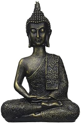 Zen'Light Statuette Bouddha Thai Résine, Bronze, 10 x 23 x 30 cm