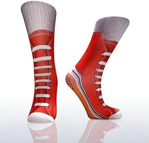 Cheeky Baldrick Adults Sneaker Socks (Red)