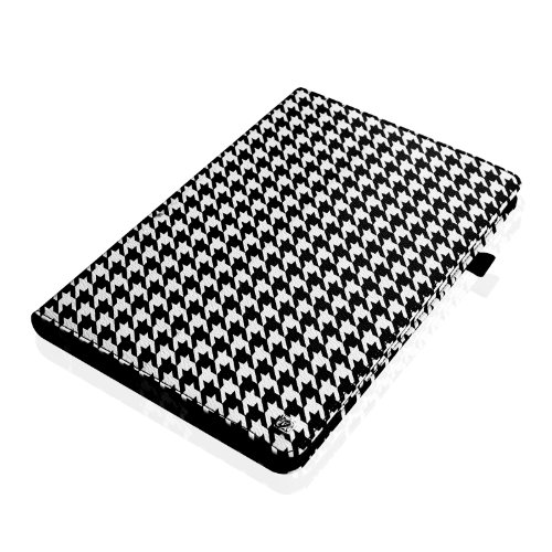 Fintie Schutzhülle Flip Case mit Stylus Halterung für Microsoft Surface RT/Surface 2 26,9 cm nicht kompatibel mit Windows 8 Pro – – ZG-Houndstooth Schwarz Surface 2 / Surface RT - 8