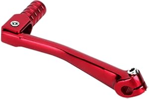 VOBOR Motorrad Ganghebel,Rot Motorrad Schalthebel Klappbarer,Schalthebel CNC Motorrad Faltbarer Schalthebel Motorbike Modification Zubehör