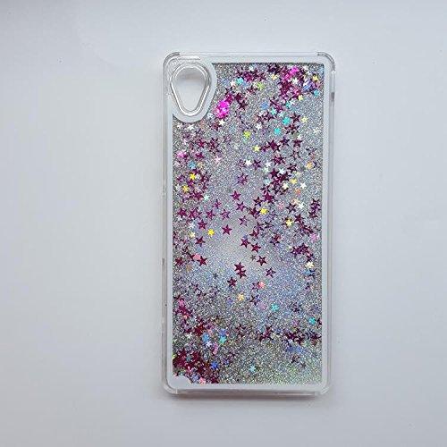 Dynamischer flüssiger Bling Stern Quicksandkasten für Sony Xperia Z5 Bunte Paillette zurück Bucht Für SONY M4 Aqua Kunststoff-Hartschale