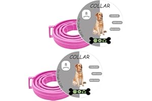 BKEPDY Collare Antipulci Cani Gatti Regolabile Naturale Protezione Parassiti Impermeabile Durata 8 Mesi Taglia Unica