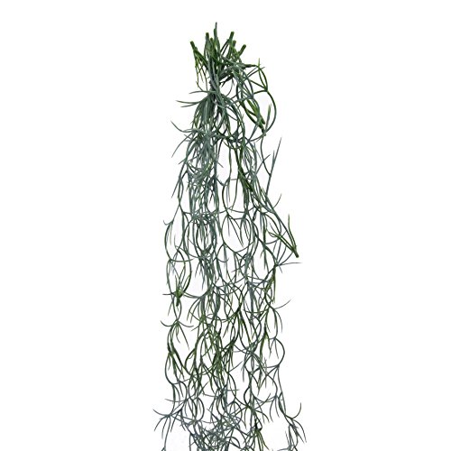 Künslicher TILLANSIENBUND 72 cm. Mit 15 Tillandsien- Tilansien -Ranken. WEISS-GRÜN -43